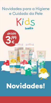 Novidade para a Higiene e Cuidados da Pele da marca Kids Wells desde 3.99€